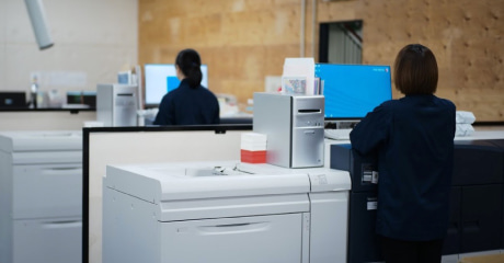 封筒専用のカラー印刷機