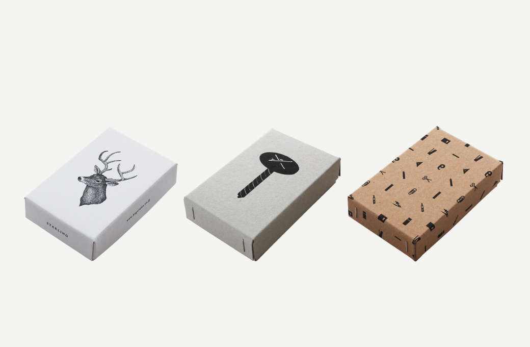 印刷加工サンプル（パッケージ・箱）