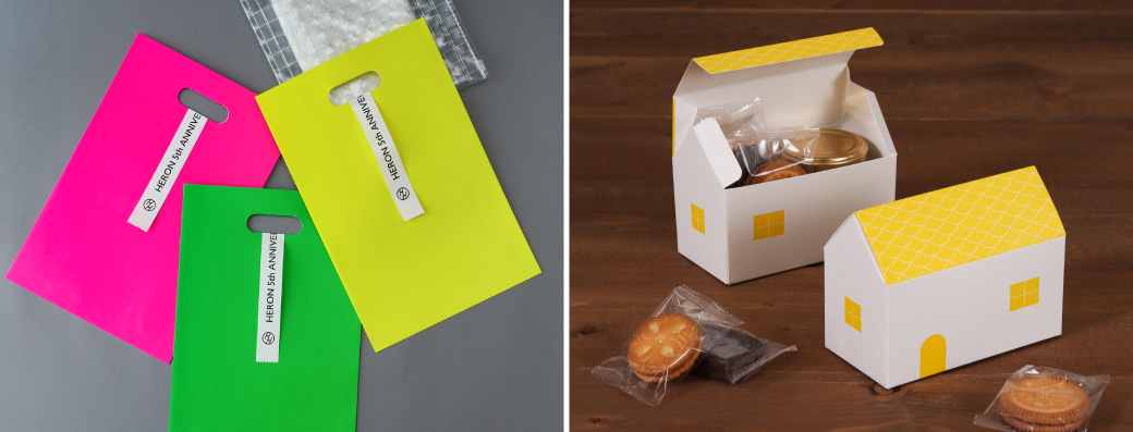 羽車が提案するギフトパッケージ・ラッピング用品の特徴