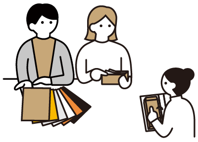 対面でご相談を伺います