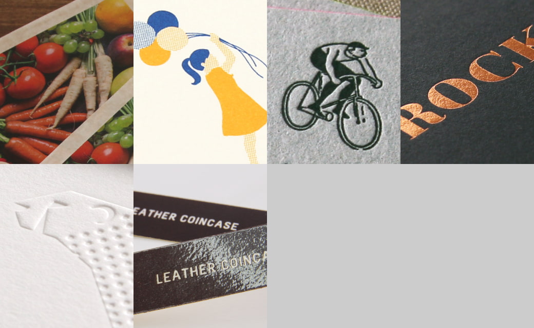 雰囲気が伝わる印刷加工