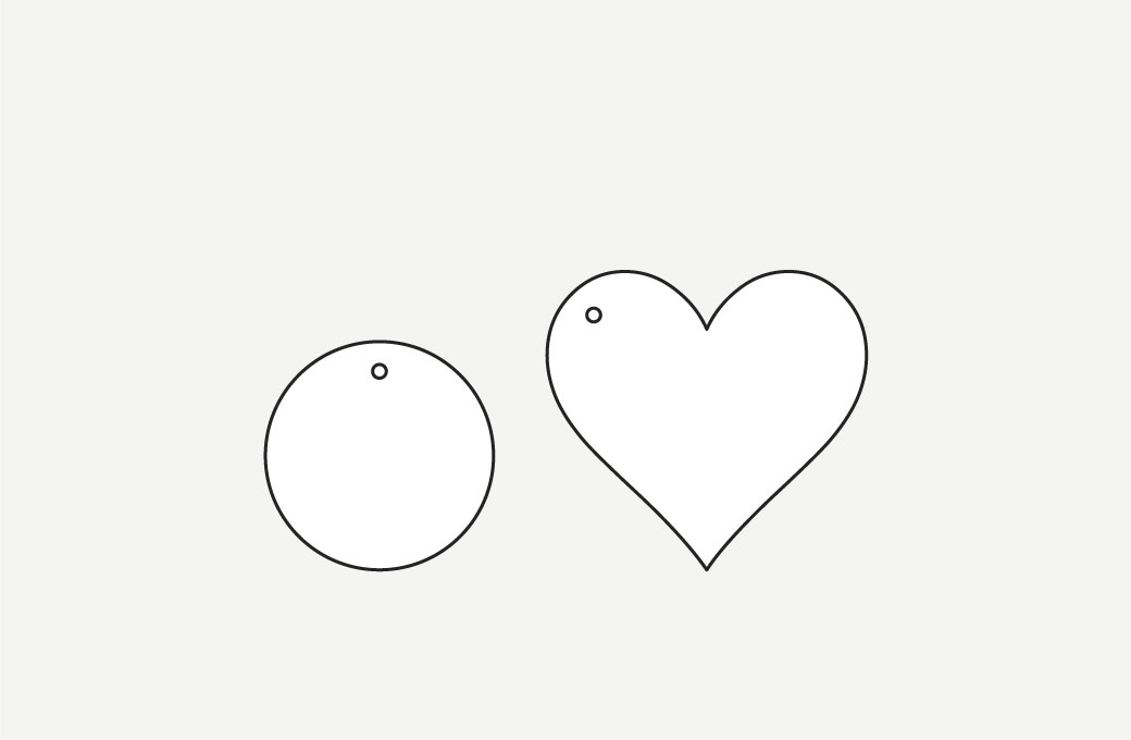 タグ 変形（ダイカット型）