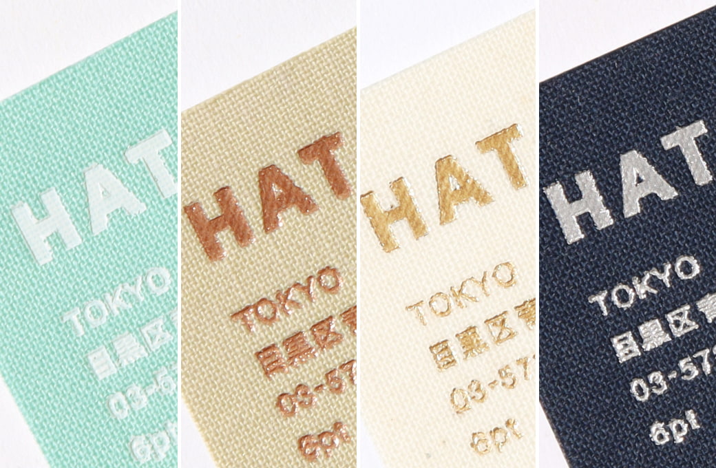 Fabricへの箔押し加工