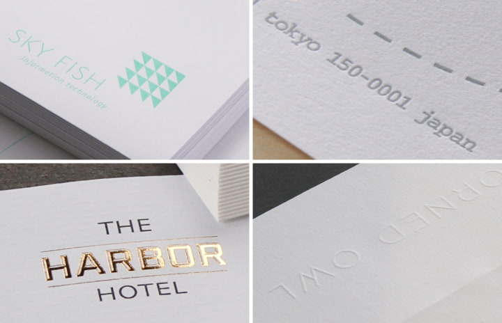 選べる印刷加工