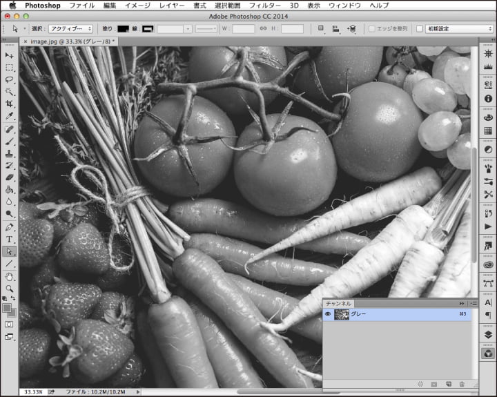 RGB・CMYKの画像をC（シアン）・M（マゼンタ）・Y（イエロー）のいずれか1色にする方法