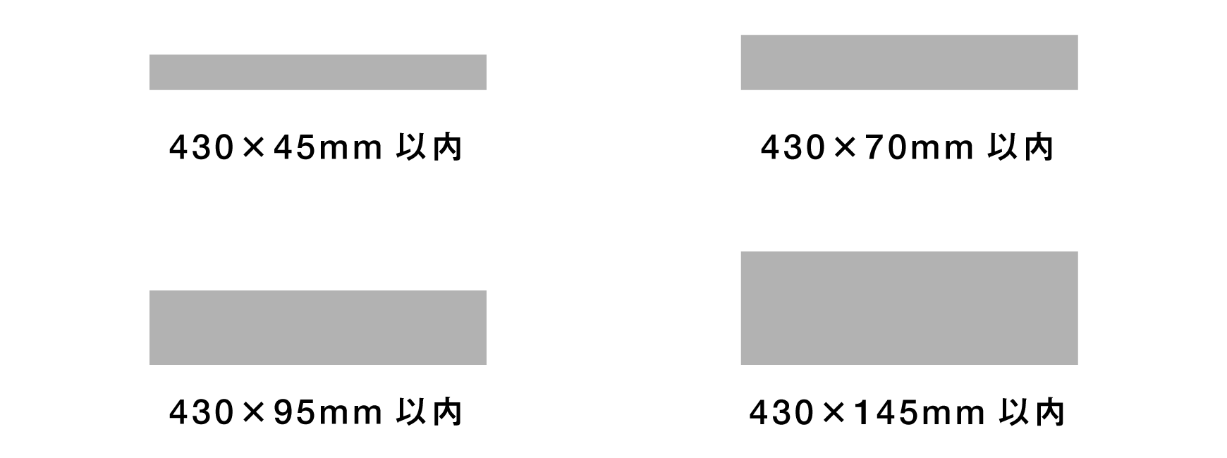 サイズ・かたちについて