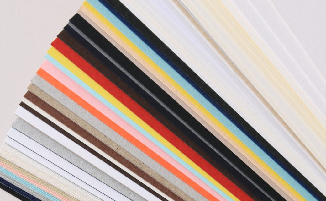 豊富な紙素材をご用意