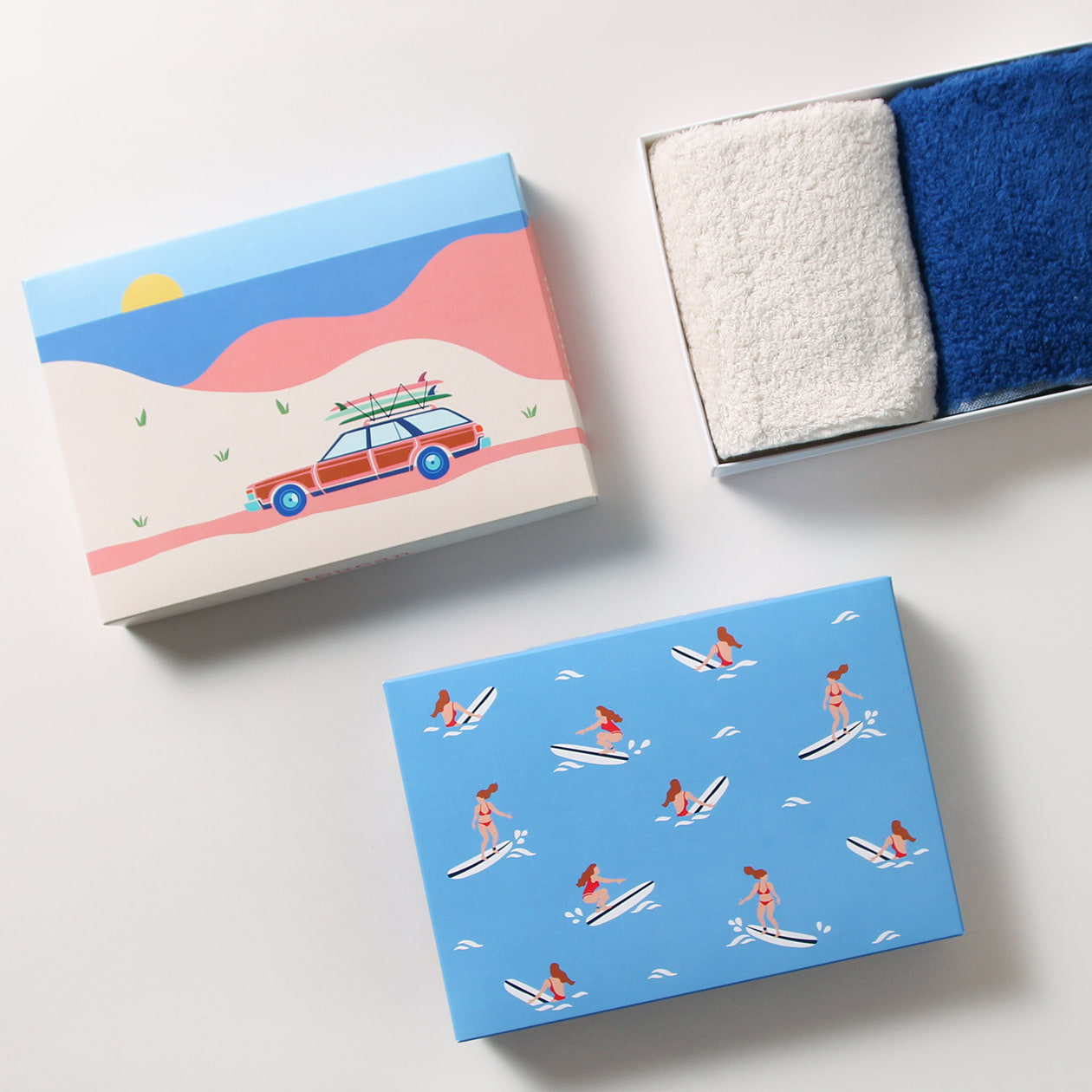 ハンドタオルのギフトパッケージ